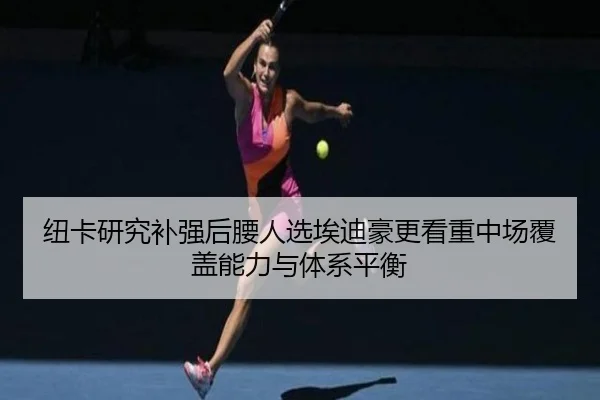 纽卡研究补强后腰人选埃迪豪更看重中场覆盖能力与体系平衡
